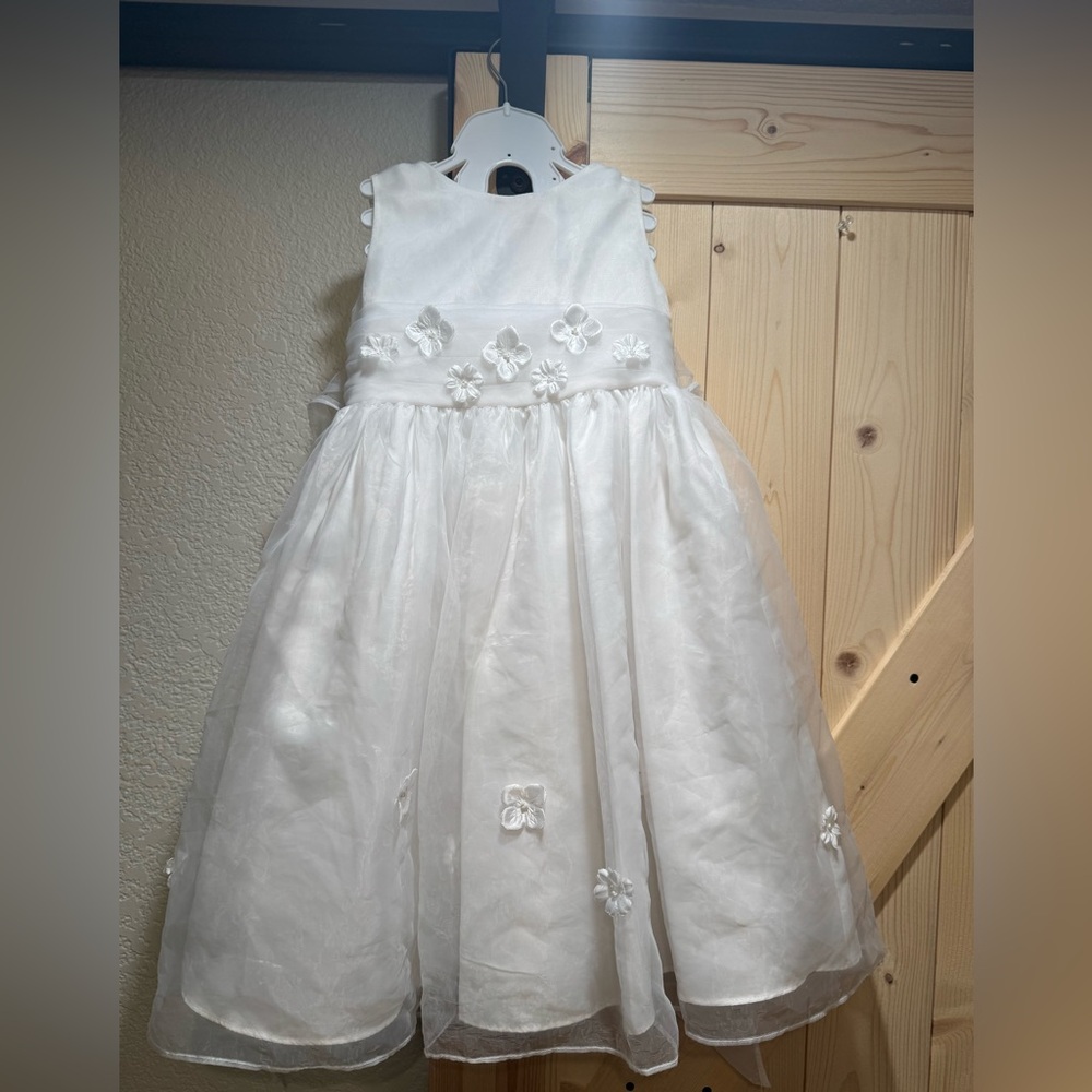 Bonnie Jean Elegant Ivory Dress